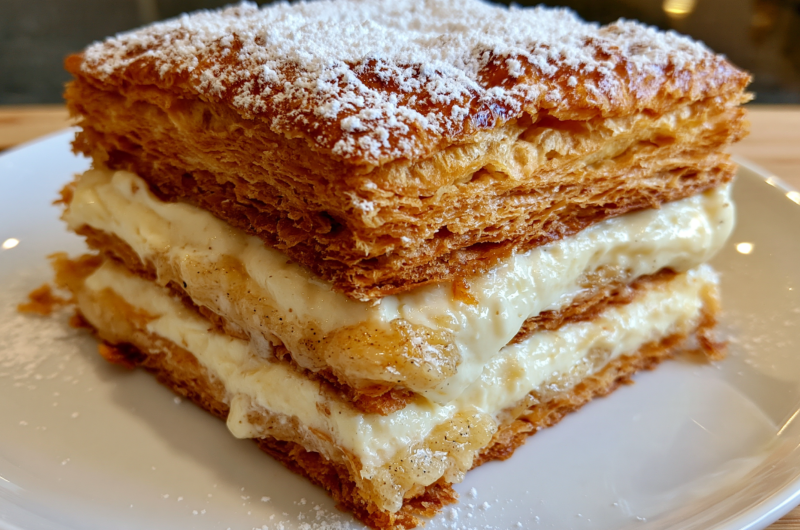 🍰 Millefeuille à la Vanille : Croustillant, Crémeux et Irrésistible
